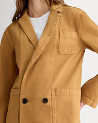 The Denim Chore Blazer | Garment-Dyed Neutral