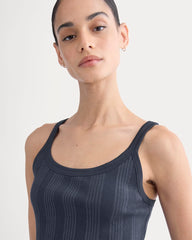 Lounge Rib Tank | Navy