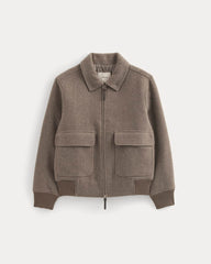 ReWool Flight Jacket | Heather Taupe
