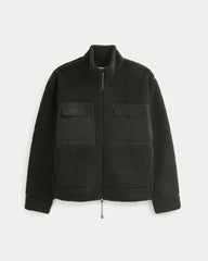ReTrack Fleece Zip-Up | Black