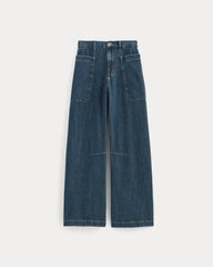 The Gardener Pull-On Jean | Mid Indigo