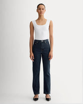 The High-Key Stovepipe Jean | Dark Indigo