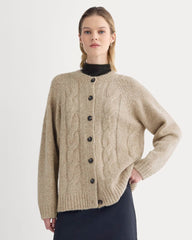 Cloud Cable Cardigan | Heathered Oatmeal