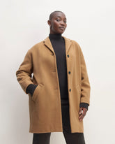 The Italian ReWool® Cocoon Coat | Camel