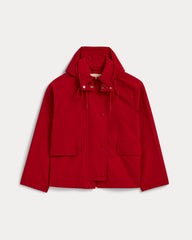 The Short Anorak | Berry Red