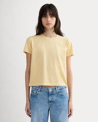 The Box-Cut Tee in Essential Cotton | Banana Crepe | No Pocket