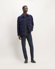 The ReWool® Oversized Shirt Jacket | Blue / Navy