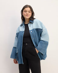 The Everlane x Marques' Almeida Denim Patchwork Jacket | Diamond Blue