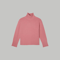 The Cashmere Oversized Turtleneck | Bubblegum