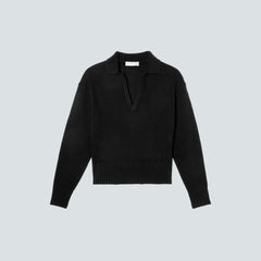 The Cashmere Polo | Black