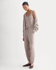 Cashmere Lounge Jumpsuit | Oatmeal