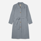 The Gathered Drape Trench | Smoke