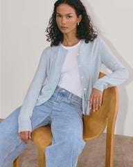 The Classic Cardigan in Cashmere | Sky Blue