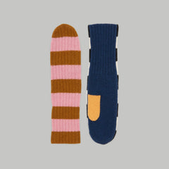 The Cashmere Mittens | Multi Stripe