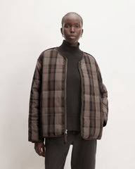 The Quilted Cotton Liner | Abalone / Black / Earth Brown