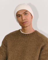 The Cashmere Ribbed Beanie | Bone