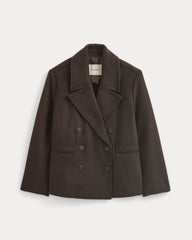 ReWool Short Peacoat | Dark Chocolate