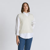 The Cashmere Vest | Bone
