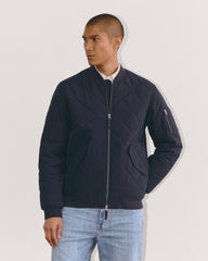 The Quilted Bomber | Navy