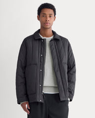 ReNew Vertical-Quilted Jacket | Black