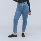 The Cheeky Hourglass Jean | Stone-Washed Sky | 28.5" Inseam
