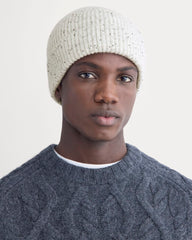 The Cashmere Ribbed Beanie | Frost Donegal