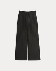 Straight-Leg Pant in Wool Cashmere | Black