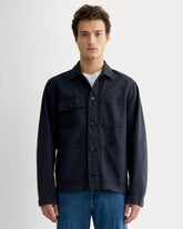 The Denim Utility Jacket | Garment-Dyed Navy