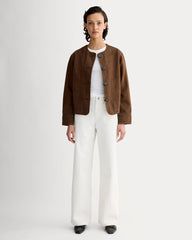 The Denim Barrel Jacket | Cocoa