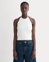 The Form Halter Top | White