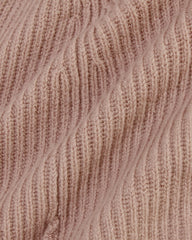 The Cashmere Ribbed Beanie | Dusty Rose