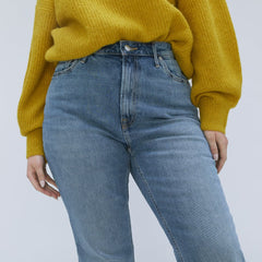 The Cheeky Hourglass Jean | Worn-In Mid Blue | 26.5" Inseam