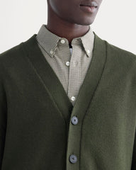 The Classic Cardigan in Everyday Cotton | Dark Green