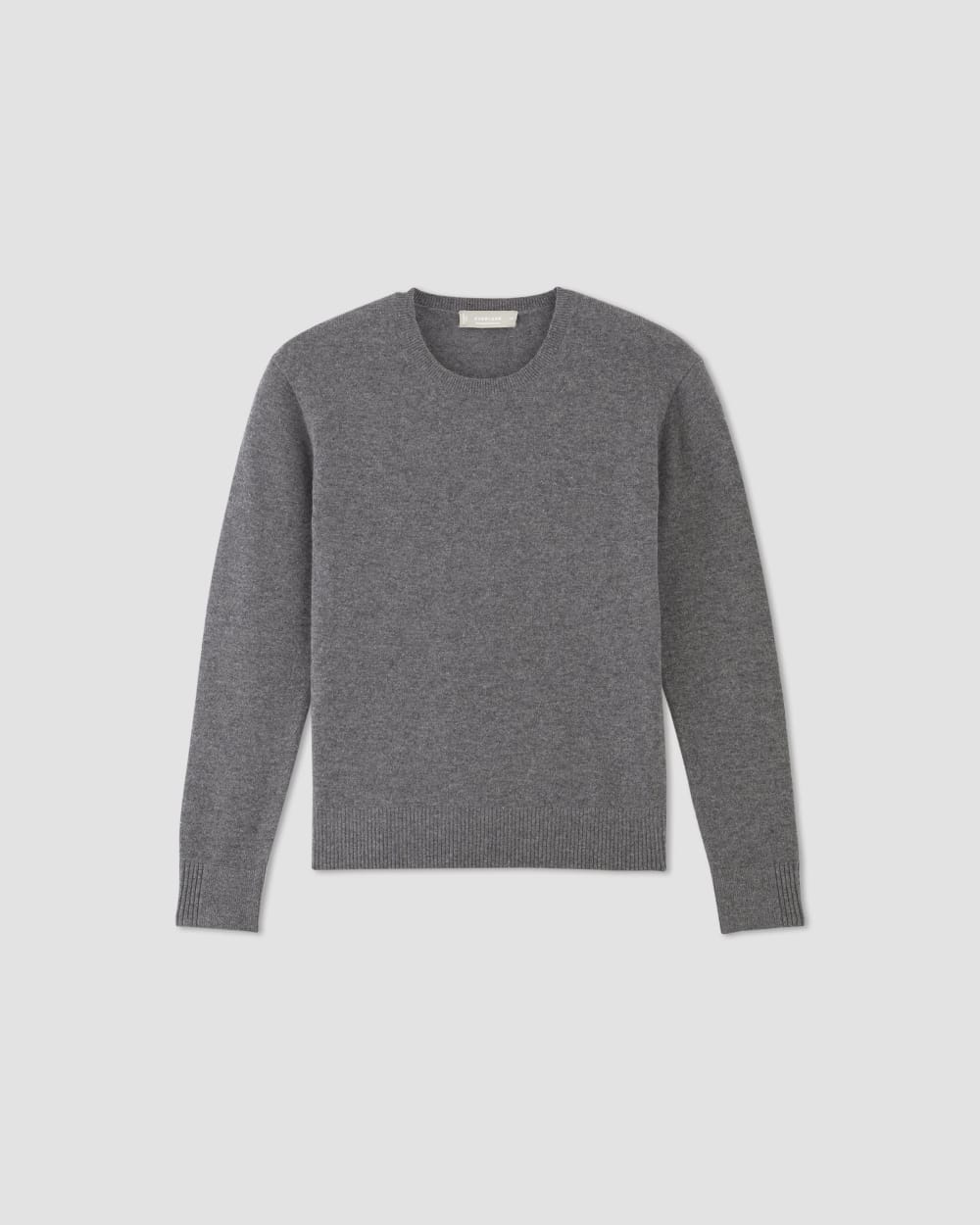The Classic Crew in Cashmere | Heather Charcoal
