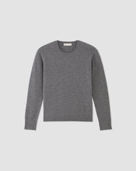 The Classic Crew in Cashmere | Heather Charcoal