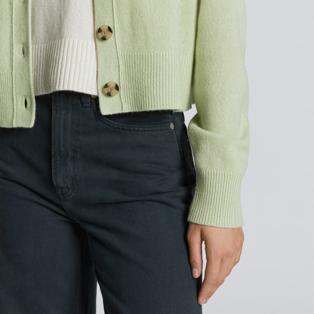 The Cashmere Cardigan | Seafoam Green