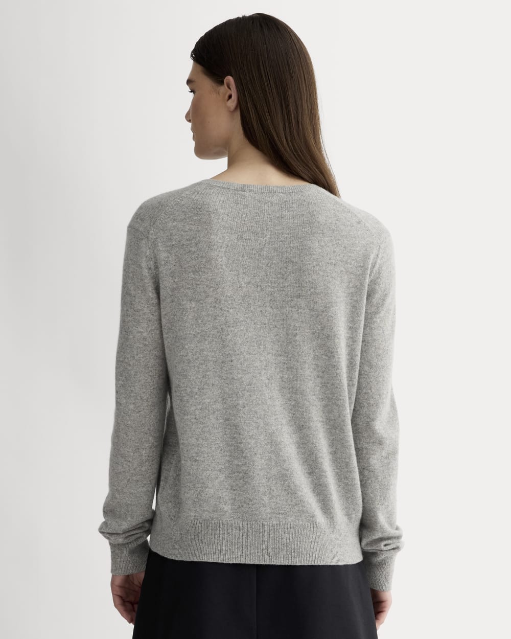 The Classic Cardigan in Cashmere | Light Heather Grey