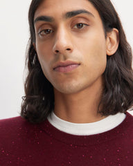 The Cashmere Crew | Burgundy Donegal