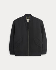 Renew Oversized Puffer Bomber | Black