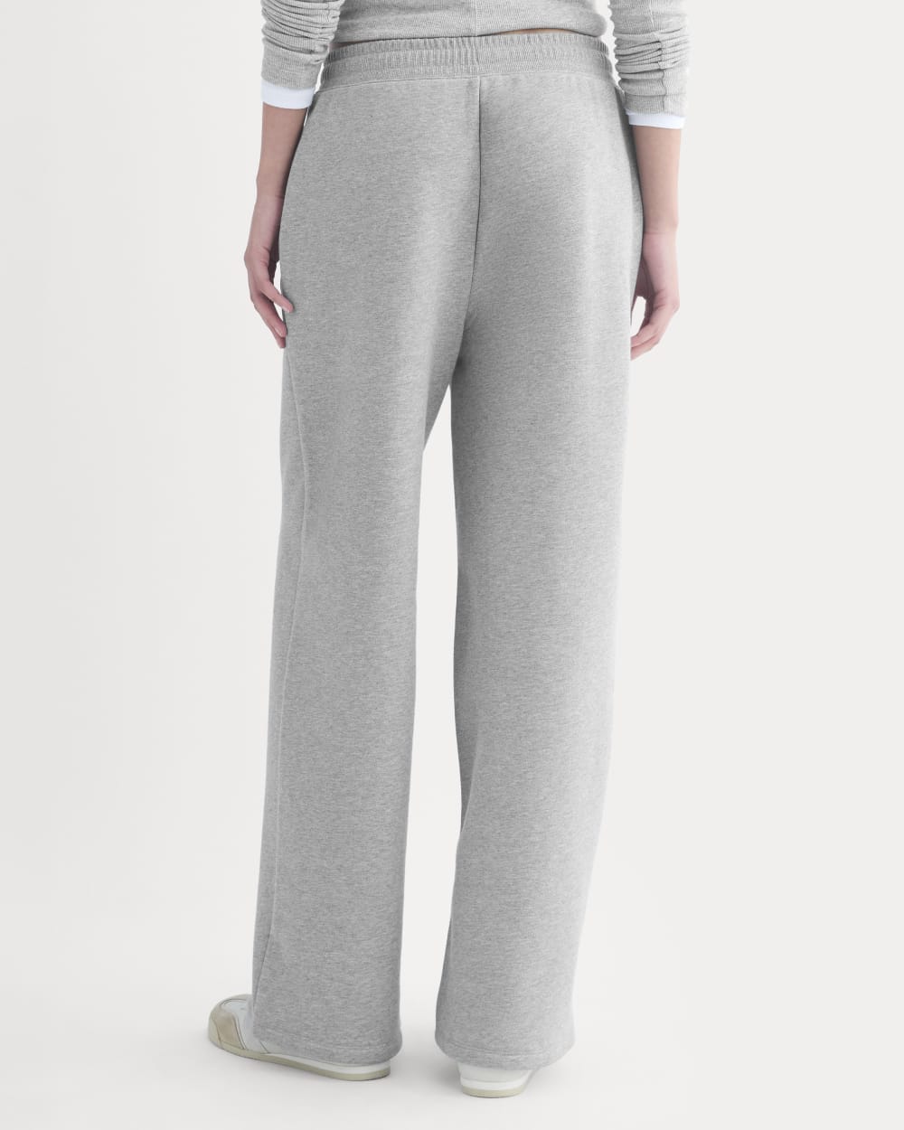 Luxe Fleece Wide-Leg Sweatpant | Vintage Heather Grey