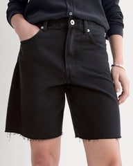 The OG Baggy Jean Short | Washed Black