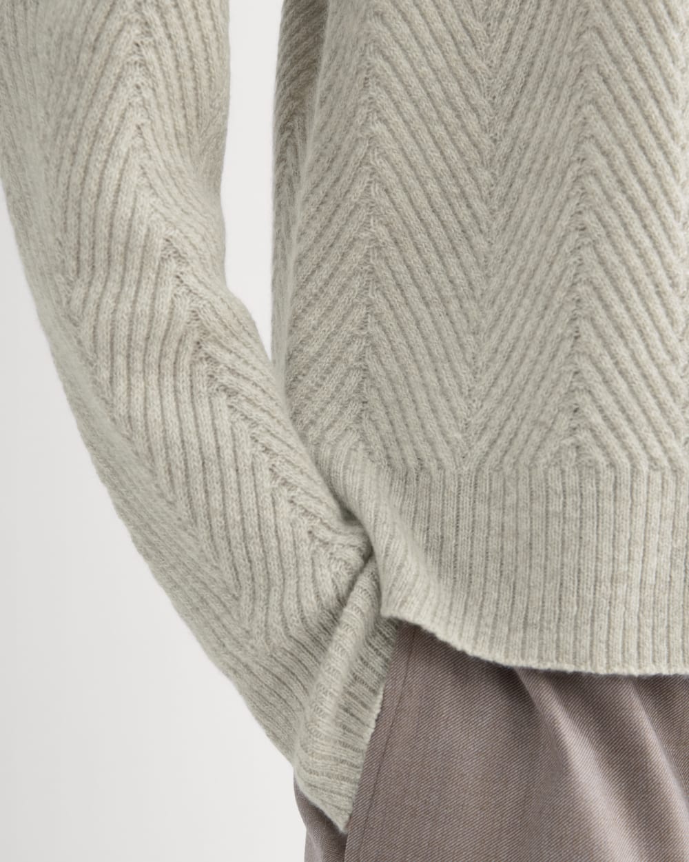 Cashmere Herringbone Sweater | Canvas