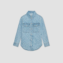 The Denim Overshirt | Light Painterly Strokes