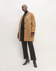 The Italian ReWool® Cocoon Coat | Camel