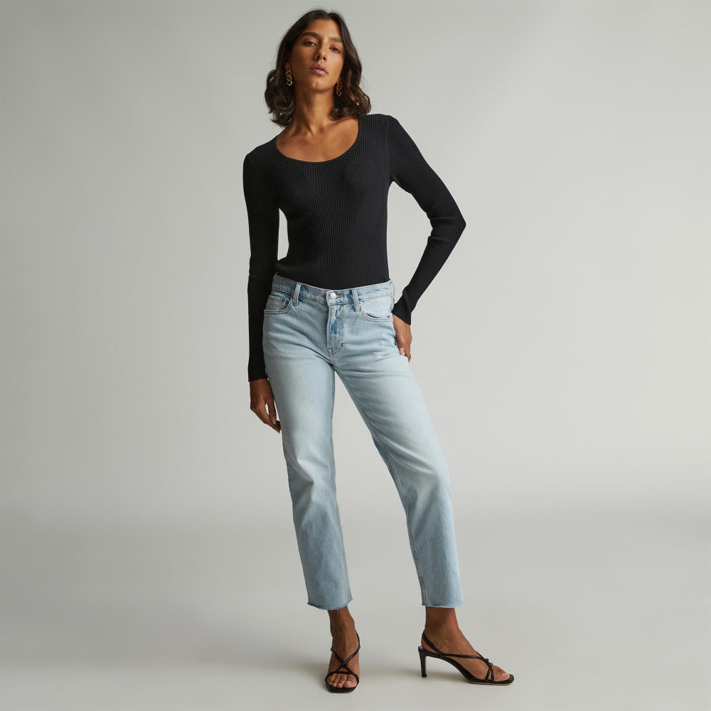 The Low-Rise Shortie Jean | Fog