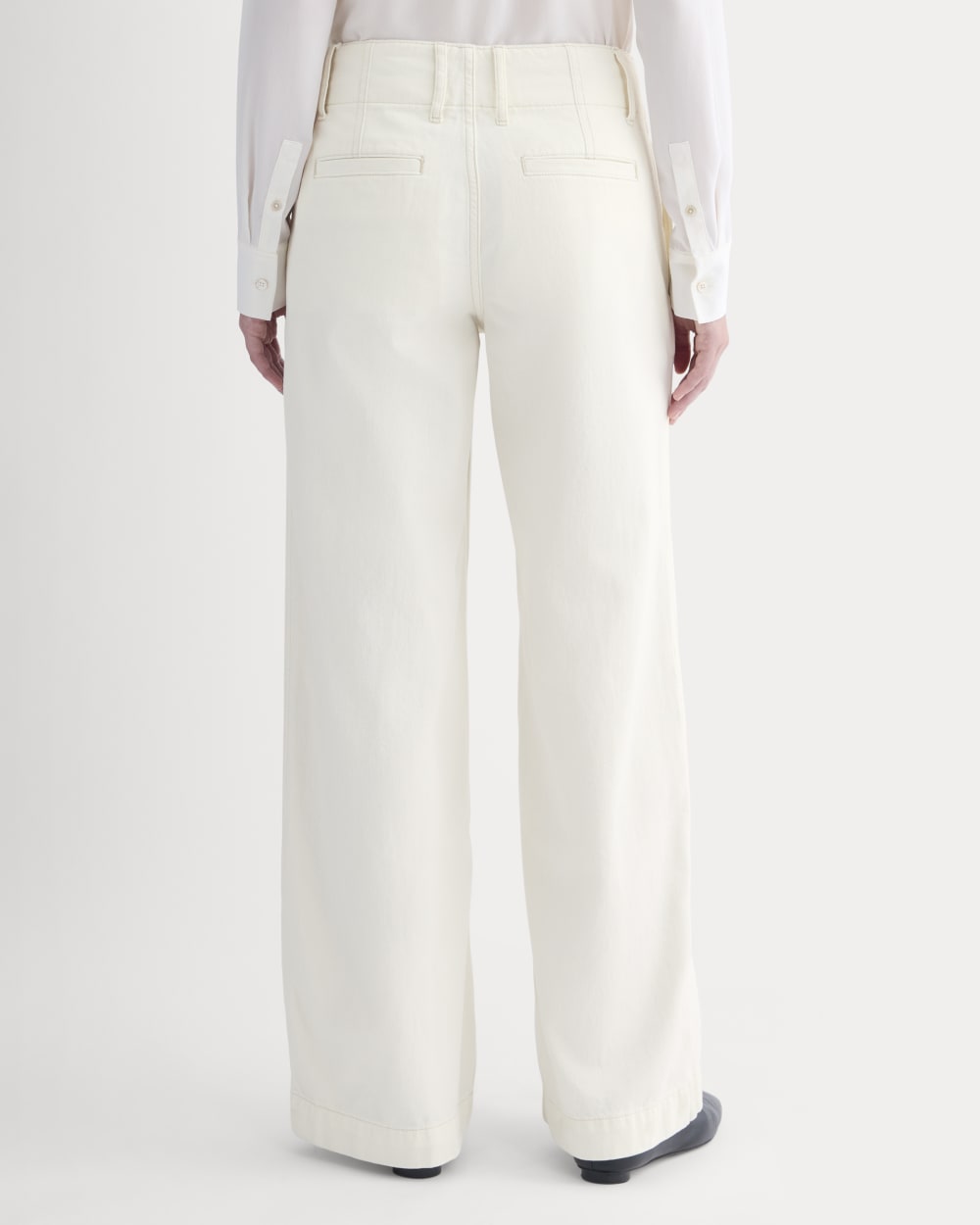 The Mid-Rise Trouser Jean | Ecru