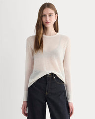 The Air Alpaca™ Relaxed Crew Top | Birch