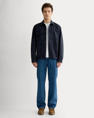 The Denim Utility Jacket | Garment-Dyed Navy