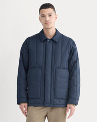ReNew Vertical-Quilted Jacket | Navy