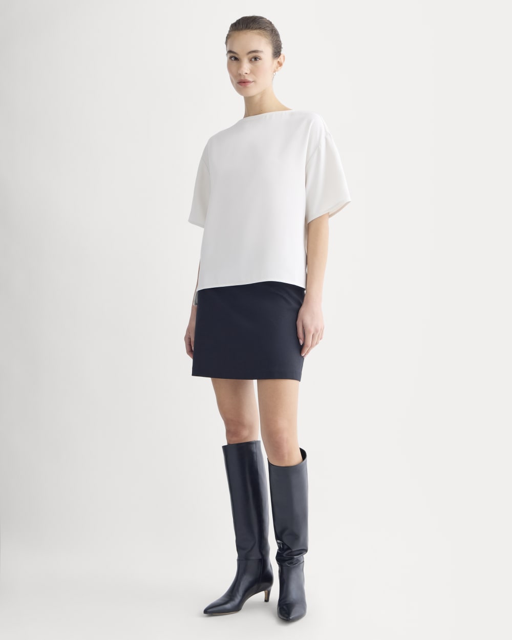 Drapey Crepe Top | Birch